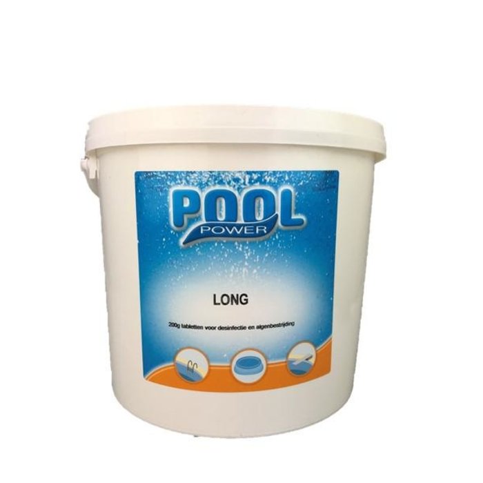 Pool Power Pool Power - Chloor Tabletten Long 200gr - 5 kg