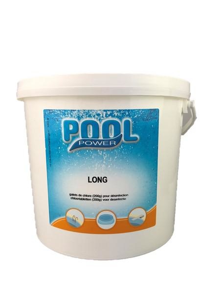 Pool Power Pool Power - Chlorine tablets Long 200gr - 5 kg