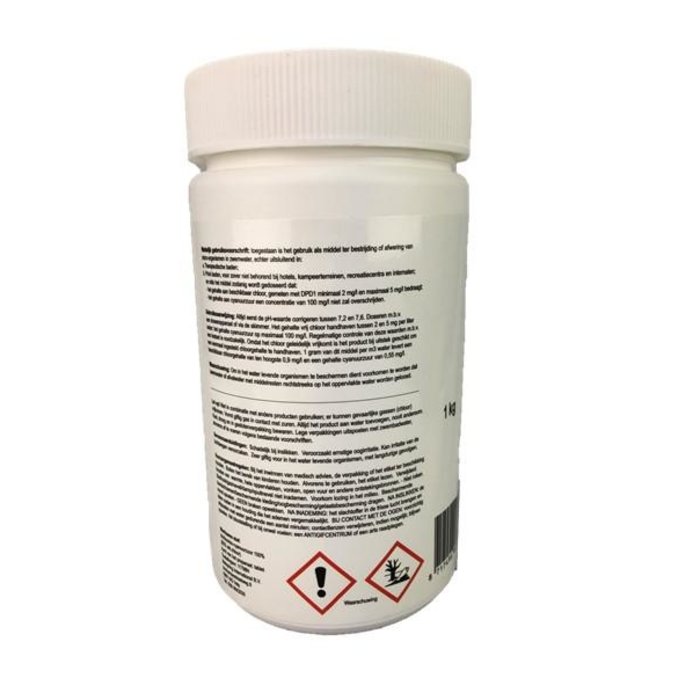 Pool Power Pool Power - Chlorine tablets Long 200gr - 1 kg