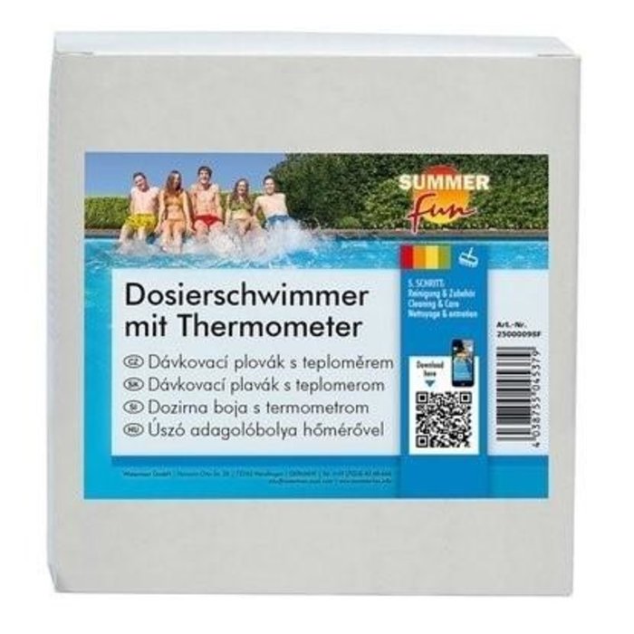 Summer Fun Summer Fun - Chlorspender mit Thermometer (für 20gr Tabs)
