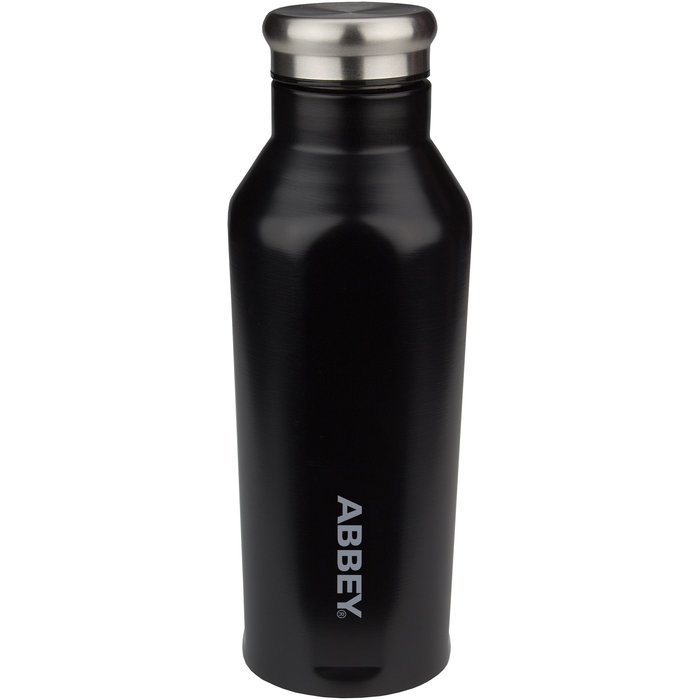 Abbey Camp® Abbey Camp® - Doppelwandige Trinkflasche • GODAFOSS • 0.35 L • Schwarz/Silber