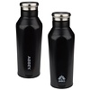 Abbey Camp® Drinking bottle double -walled • GODAFOSS • 0.35 L • Black/Silver