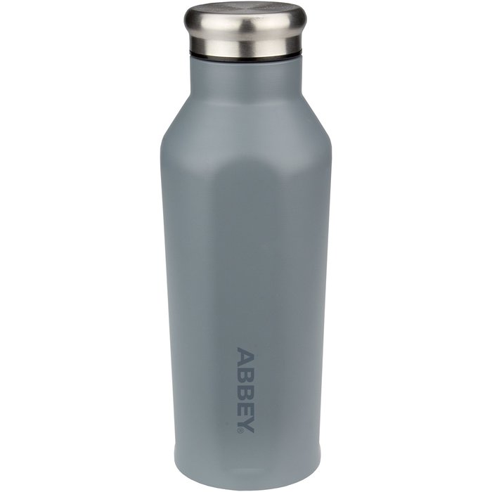 Abbey Camp® Abbey Camp® - Drinkfles Dubbelwandig • GODAFOSS • 0.35 L • Grijs/Zilver