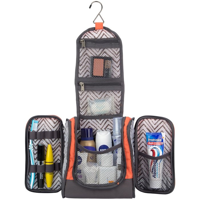 Abbey Camp® Abbey Camp® - Toiletry bag • Smart Travel • SHANGHAI-350 • Peach/Anthracite