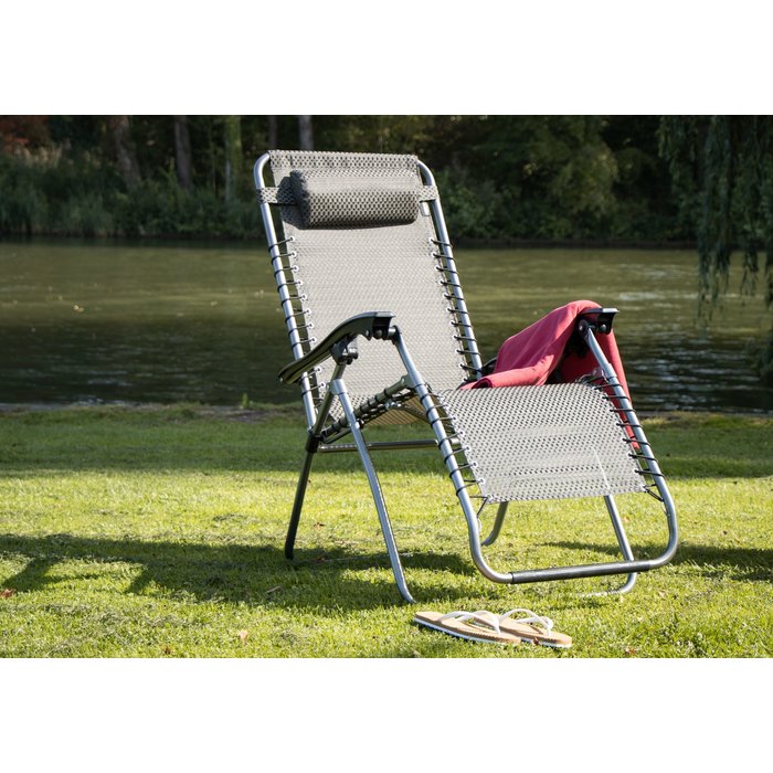 Abbey Camp® Abbey Camp® - Stuhl • Chaise Longue III • COMO-112 • Anthrazit
