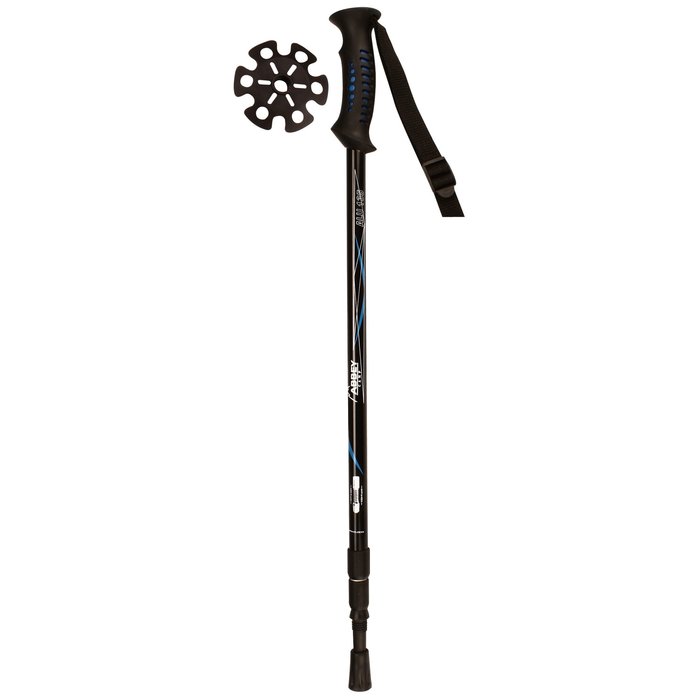 Abbey Camp® Abbey Camp® - Wandelstok Telescopisch Verstelbaar • INNSBRUCK-135 • Zwart/Blauw