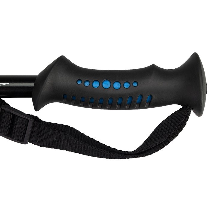 Abbey Camp® Abbey Camp® - Bâton de marche Télescopique Réglable • INNSBRUCK-135 • Noir/Bleu