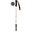 Abbey Camp® Walking Stick Telescopic Adjustable • INNSBRUCK-135 • Silver/Red