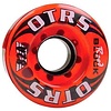 Räder für Rollschuhe • 5,80 cm • Set von 4 • Transparent/Rot