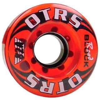 Wielen voor Rolschaatsen • 5,80cm • Set van 4 • Transparant/Rood
