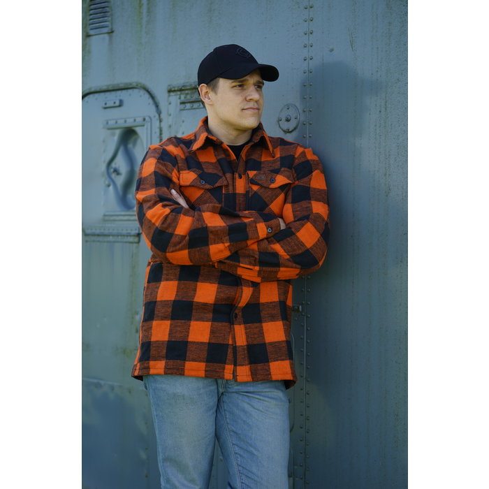 Longhorn Longhorn - Chemise Lumberjack - Noir/Orange