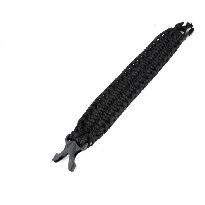 101 INC 101 INC - Paracord-Armband K2132 - 9“ (+/- 23cm) - Schwarz