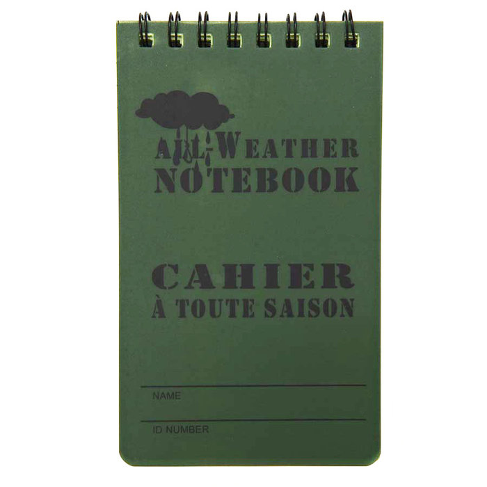 Fosco Industries  Fosco Industries - Notepad Water Resistant - Small - Green