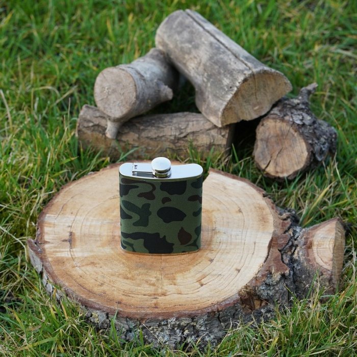 Fosco Industries Fosco Industries - Bouteille de poche - 8 Once - Woodland