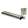 Fosco Industries Zakfles & Sigaarkoker - Zilver/Chrome