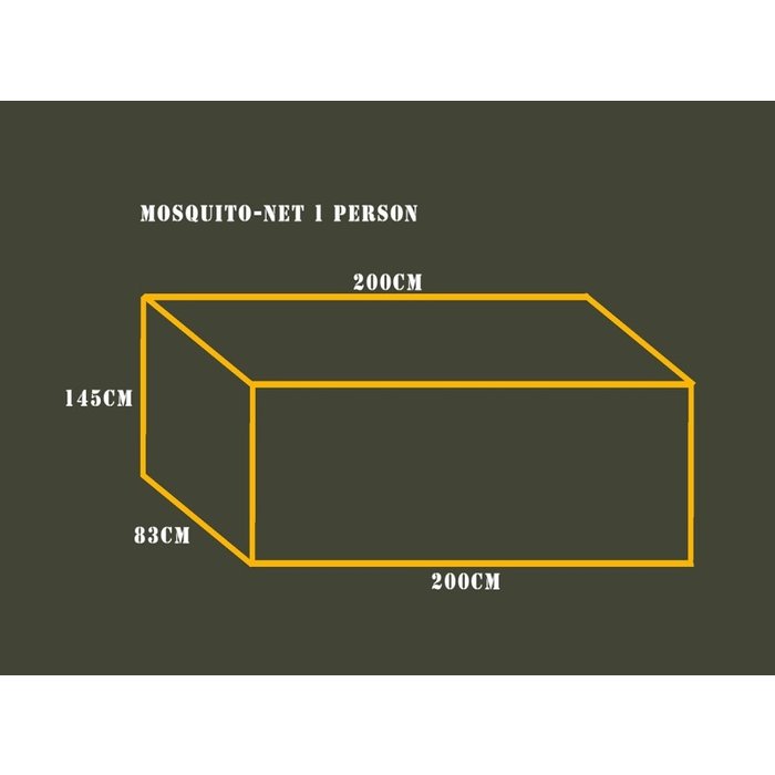 Fosco Industries Fosco Industries - Mosquito net 1-person - Square - Green