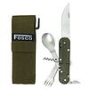 Fosco Industries Cutlery foldable+corkscrew - Green