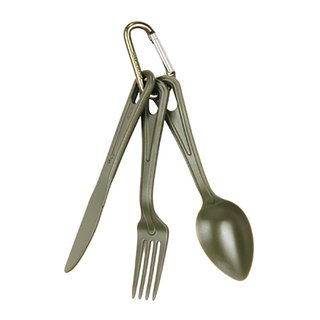 Fosco Industries Cutlery with hook Lexan - Green