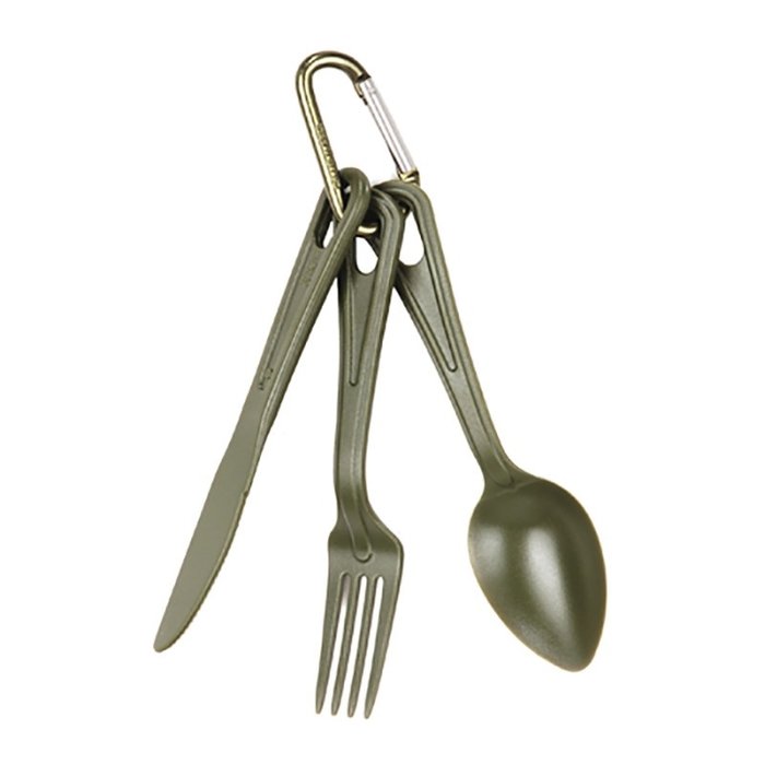 Fosco Industries Fosco Industries - Cutlery with hook Lexan - Green