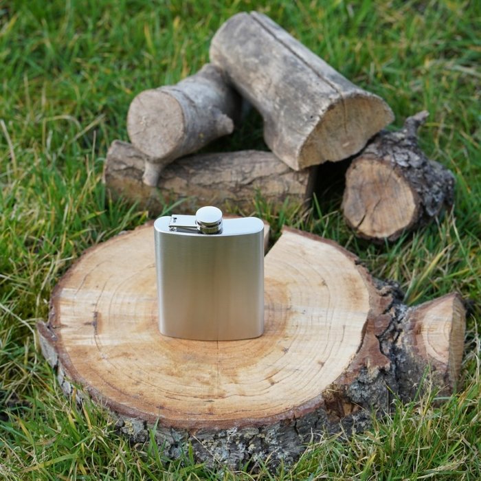 Fosco Industries Fosco Industries - Taschenflasche - 8 Unzen - Chrom