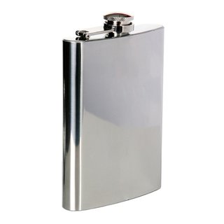 Fosco Industries Zakfles - 8 Ounce - Chroom