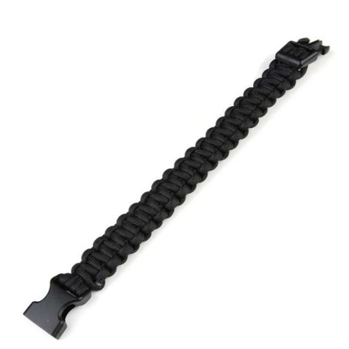 101 INC  101 INC - Paracord Bracelet - Big Buckle - K2016B - Black - 9 inches.