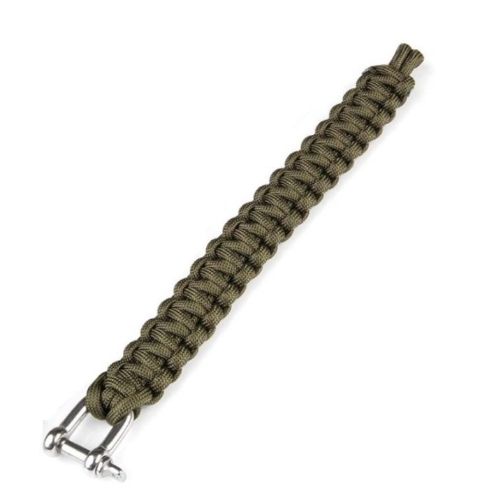 101 INC 101 INC - Paracord-Armband - Eisenschnalle - K2020 - Grün - 9 Zoll