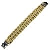 101 INC Paracord Bracelet - Silver Buckle - K2139 - Coyote - 8 inches.