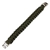 101 INC Paracord-Armband - Silber Schnalle - K2139 - Grün - 9 Zoll