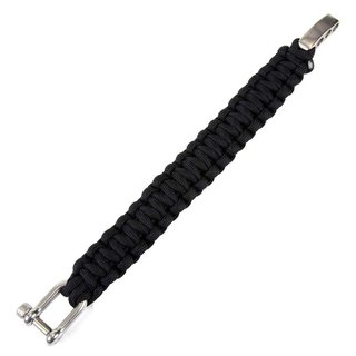 101 INC Paracord-Armband - K2108A - Schwarz - 9 Zoll