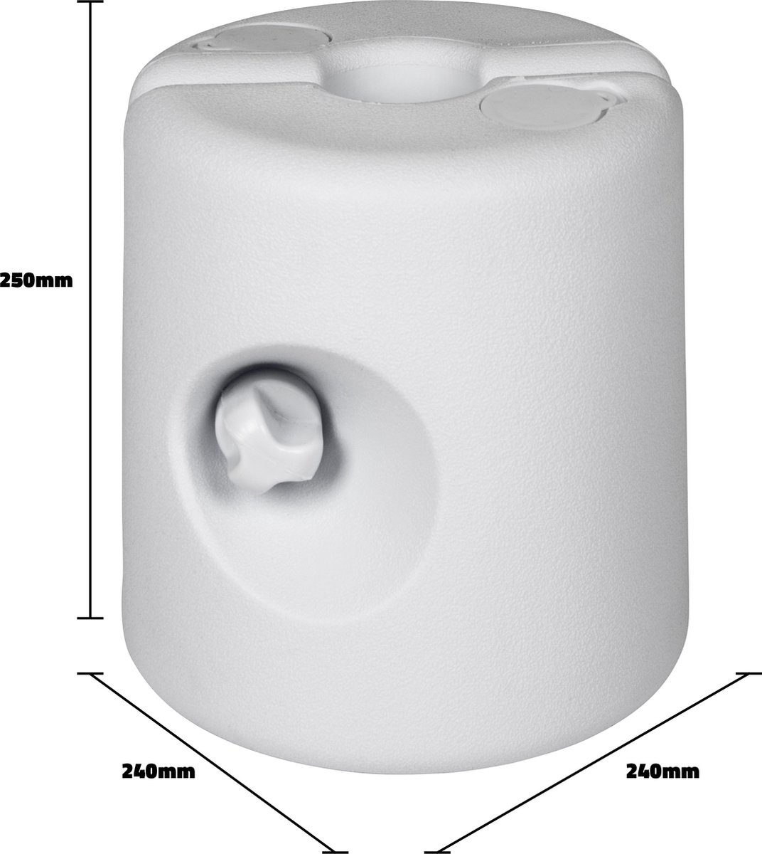 Pied pour tente de réception - Remplissable - 7,5 L