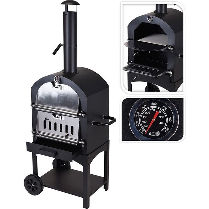 Vaggan Vaggan -Lärmgrill - Pizzaofen - Raucher - 3 -in -1