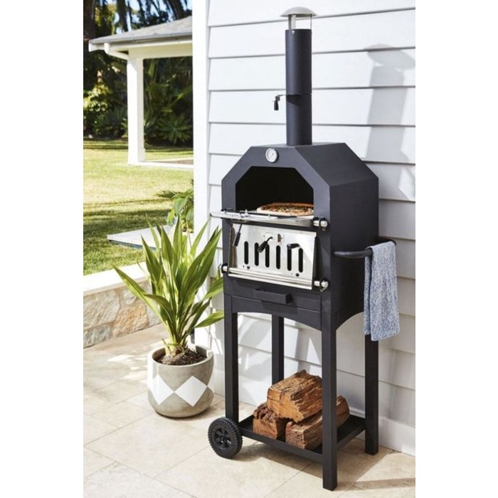 Vaggan Vaggan Charcoal Barbecue - Pizza Oven - Smoker - 3 -in -1
