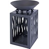Ambiance Fire bowl 45 cm with wood storage for firewood - Black