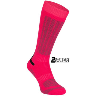 Starling® Bas de ski • 2 Pack • WHISTLER • Fuchsia/Gris