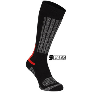 Starling® Bas de ski • 5-pack • WHISTLER • Noir/Gris/Rouge
