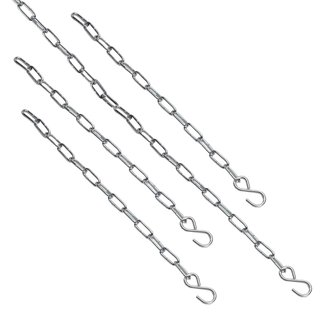 Valhal Outdoor Kettingset - 3x 50cm, 1x 100cm - RVS - voor Kampvuur Driepoot