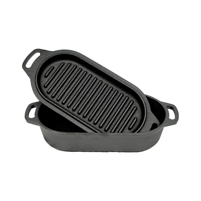 Valhal Outdoor Valhal Outdoor - Dutch Oven/2 Skillets - 1L - Ovaal