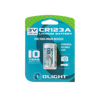 Olight Batterij / Accu CR123A Lithium battery 3V 1600mAh (OLB3-123A)