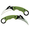 X-Treme Couteau de poche fixe - Green Karambit fixe