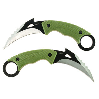 X-Treme Zakmes Vast - Fixed Karambit Green