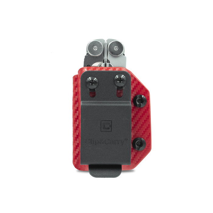 Clip & Carry Clip & Carry - Kydex Sheath - CF-Red - Wave+