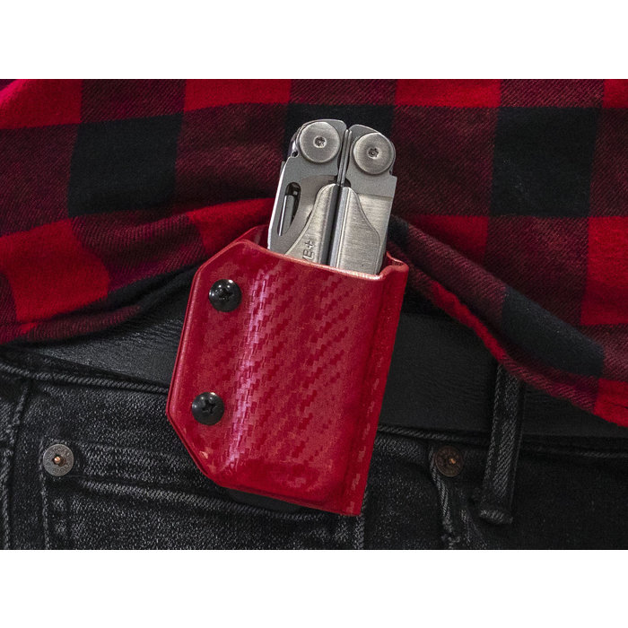 Clip & Carry Clip & Carry - Kydex Sheath - CF-Red - Wave+