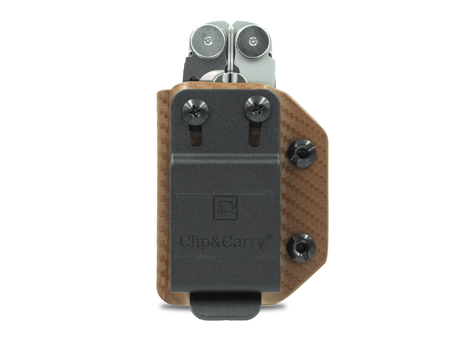 Clip & Carry Clip & Carry - Kydex Sheath - CF-Brown - Wave+