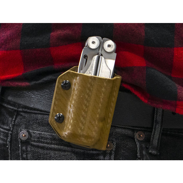 Clip & Carry Clip & Carry - Kydex Sheath - CF-Brown - Wave+