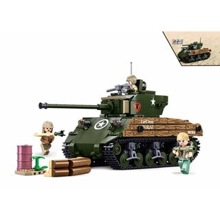 Sluban WWII M4A3 (76W) medium tank M38-B1110 - #16160