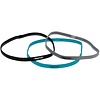 Avento® Avento® - Sporthaarband Elastiek 3 Stuks • BLUE • Blauw/Zwart