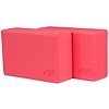 Avento® Blocs de yoga - Lot de 2 • FOAM • Rose