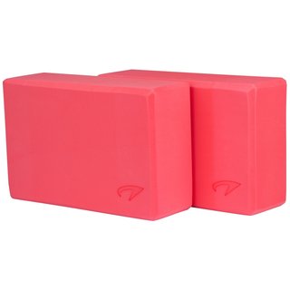 Avento® Yoga Block set of 2 • FOAM • Pink
