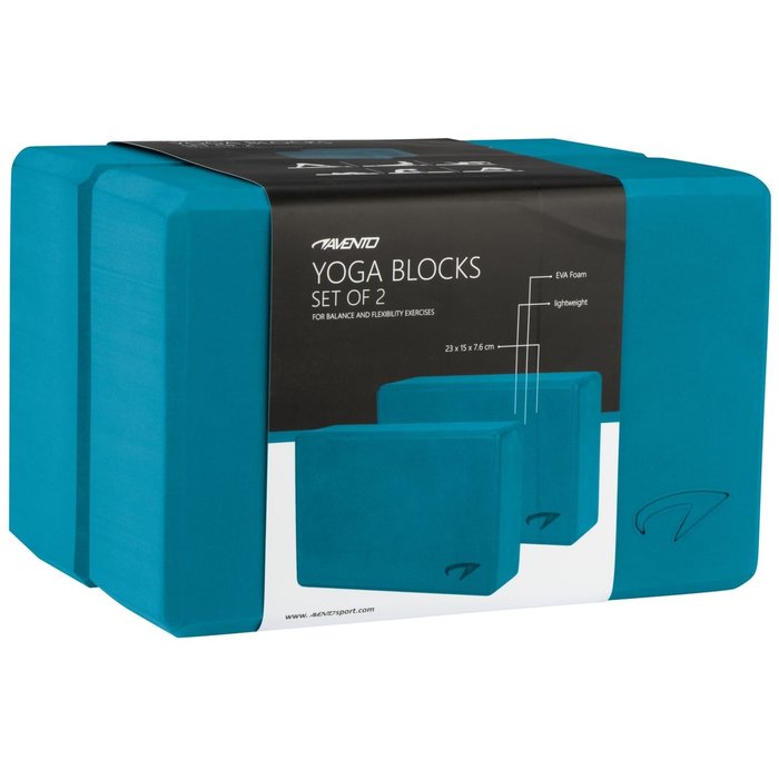 Avento® Avento® - Yoga Blok Set van 2 • FOAM • Blauw